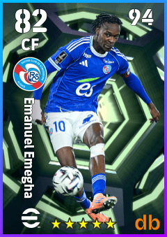 Emanuel Emegha — CF, OVR 82, MAX 94
