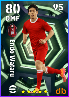 Endo Wataru — DMF, OVR 80, MAX 95