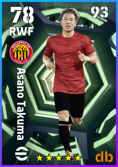 Asano Takuma — RWF, OVR 78, MAX 93