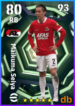 Maikuma Seiya — RB, OVR 80, MAX 93