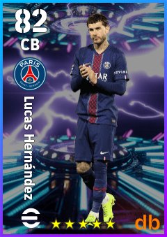 Lucas Hernández — CB, OVR 82, MAX 82