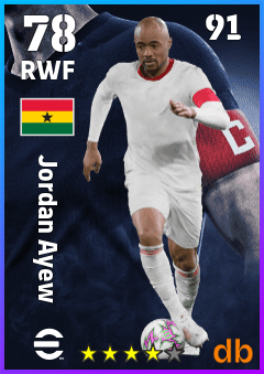 Jordan Ayew — RWF, OVR 78, MAX 91