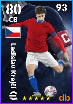 Ladislav Krejčí — CB, OVR 80, MAX 93