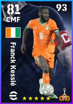 Franck Kessié — CMF, OVR 81, MAX 93