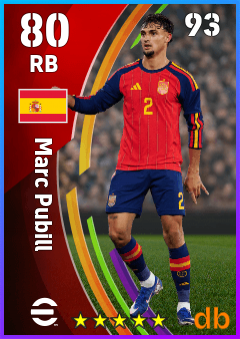 Marc Pubill — RB, OVR 80, MAX 93
