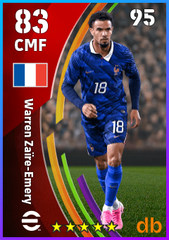Warren Zaïre-Emery — CMF, OVR 83, MAX 95