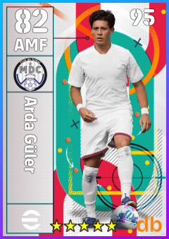 Arda Güler — AMF, OVR 82, MAX 95