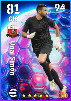 Unai Simón — GK, OVR 81, MAX 94