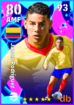 James Rodríguez — AMF, OVR 80, MAX 93