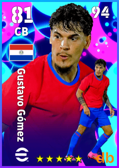 Gustavo Gómez — CB, OVR 81, MAX 94