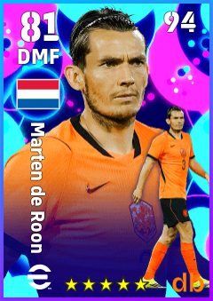 Marten de Roon — DMF, OVR 81, MAX 94