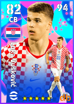 Luka Vušković — CB, OVR 82, MAX 94