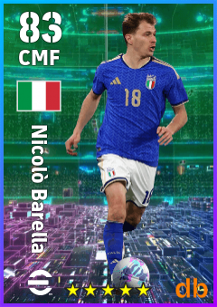 Nicolò Barella — CMF, OVR 83, MAX 83