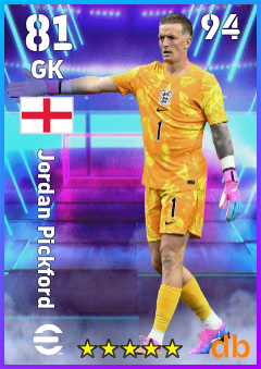 Jordan Pickford — GK, OVR 81, MAX 94