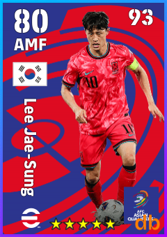 Lee Jae-Sung — AMF, OVR 80, MAX 93