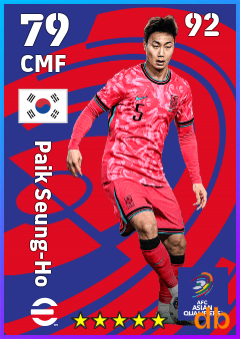 Paik Seung-Ho — CMF, OVR 79, MAX 92