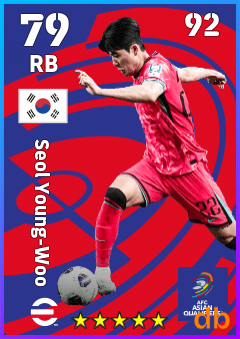 Seol Young-Woo — RB, OVR 79, MAX 92