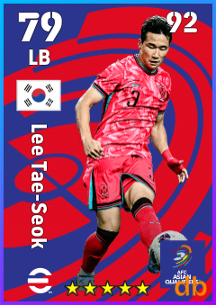 Lee Tae-Seok — LB, OVR 79, MAX 92