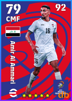 Amir Al Ammari — CMF, OVR 79, MAX 92