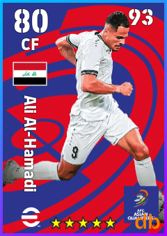 Ali Al-Hamadi — CF, OVR 80, MAX 93