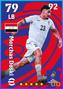 Merchas Doski — LB, OVR 79, MAX 92