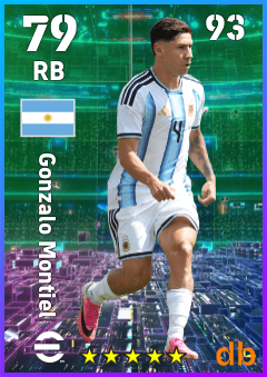 Gonzalo Montiel — RB, OVR 79, MAX 93
