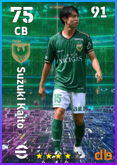 Suzuki Kaito — CB, OVR 75, MAX 91
