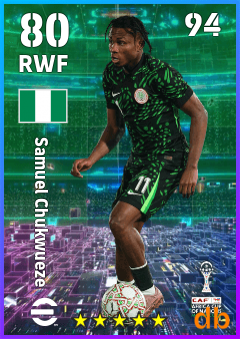 Samuel Chukwueze — RWF, OVR 80, MAX 94