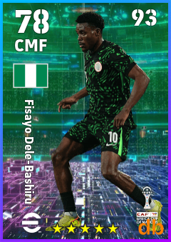 Fisayo Dele-Bashiru — CMF, OVR 78, MAX 93