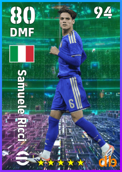 Samuele Ricci — DMF, OVR 80, MAX 94