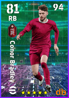 Conor Bradley — RB, OVR 81, MAX 94