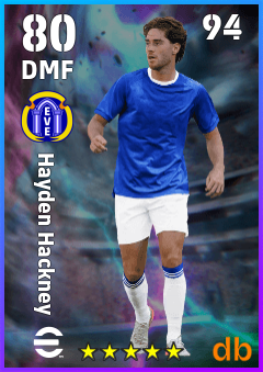 Hayden Hackney — DMF, OVR 80, MAX 94