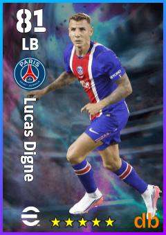 Lucas Digne — LB, OVR 81, MAX 81