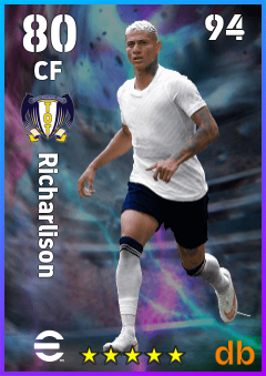 Richarlison — CF, OVR 80, MAX 80