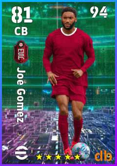 Joe Gomez eFootball player card