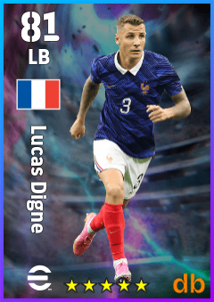 Lucas Digne — LB, OVR 81, MAX 81