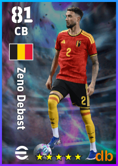 Zeno Debast eFootball player card