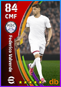 Federico Valverde — CMF, OVR 84, MAX 84