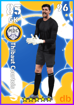 Thibaut Courtois — GK, OVR 85, MAX 96