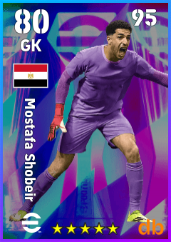 Mostafa Shobeir — GK, OVR 80, MAX 95