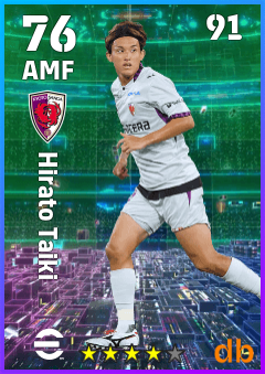 Hirato Taiki — AMF, OVR 76, MAX 91