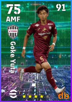 Goke Yuta — AMF, OVR 75, MAX 91