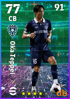 Oka Teppei — CB, OVR 77, MAX 91