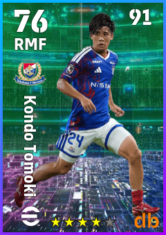 Kondo Tomoki — RMF, OVR 76, MAX 91