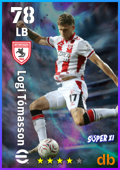 Logi Tómasson — LB, OVR 78, MAX 78