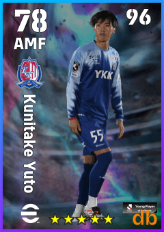 Kunitake Yuto — AMF, OVR 78, MAX 96