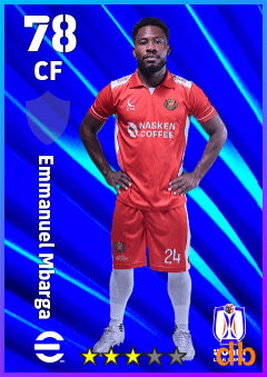Emmanuel Mbarga — CF, OVR 78, MAX 78