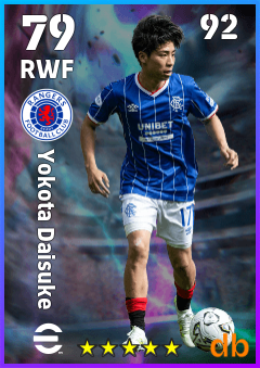 Yokota Daisuke — RWF, OVR 79, MAX 92