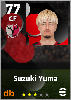 Suzuki Yuma — CF, OVR 77, MAX 77