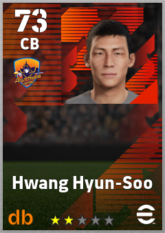 Hwang Hyun-Soo — CB, OVR 73, MAX 73